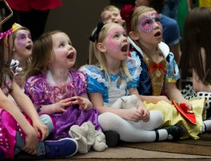 children being entertained